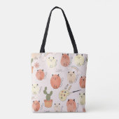 Kitty Kitten Cats: Süße Tier Pattern Tasche (Rückseite)