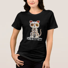 Kitty Kitten hier halb Outfit Katze Tri-Blend Shirt