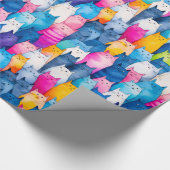 Kitty Kitty Meine kleinen Kätzchen Geschenkpapier (Ecke)