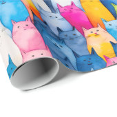 Kitty Kitty Meine kleinen Kätzchen Geschenkpapier (Rolleneckpunkt)