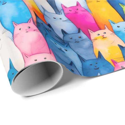 Kitty Kitty Meine kleinen Kätzchen Geschenkpapier (Rolleneckpunkt)