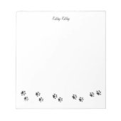 Kitty Kitty Paw druckt Note Pad Notizblock (Vorderseite)