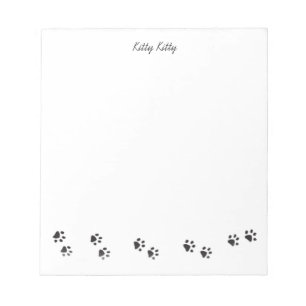 Kitty Kitty Paw druckt Note Pad Notizblock