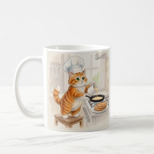 Kitty Küche, Aufkleber Kaffeetasse (Links)