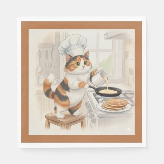 Kitty Küche, Calico, Servietten (Vorderseite)