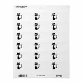 Kitty Kuro Adressaufkleber (Vorne)