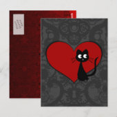 Kitty Kuro Liebe II Postkarte (Vorne/Hinten)