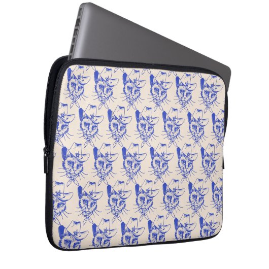 Kitty Laptop Sleeve (Vorne Rechts)
