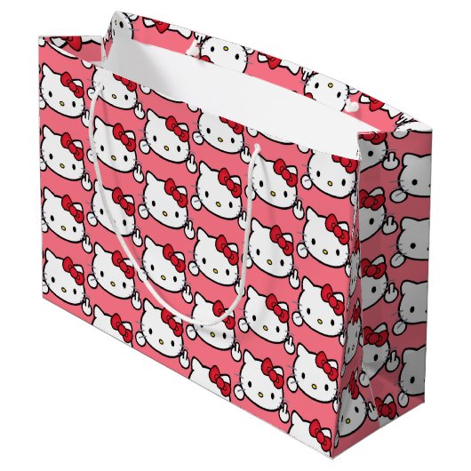 Kitty Large Gift Bag Große Geschenktüte (Rückseite Schrägansicht)