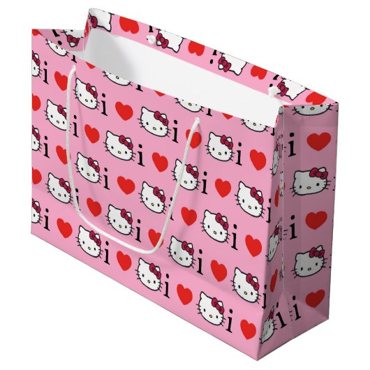 Kitty Large Gift Bag Große Geschenktüte (Vorderseite Schrägansicht)