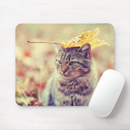 Kitty Leaf Balancing Act Mousepad (Mit Mouse)