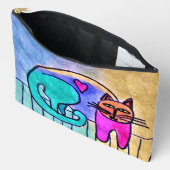 Kitty Liebe Abstrakt Art Zubehörtasche (Offen)