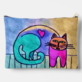Kitty Liebe Abstrakt Art Zubehörtasche (Rückseite)