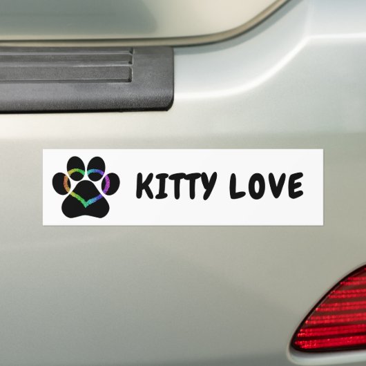 KITTY LIEBE Black Autoaufkleber (Auf Auto)