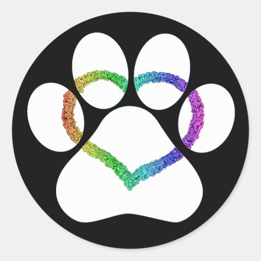 KITTY LIEBE Black Runder Aufkleber (Vorderseite)