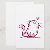 Kitty Liebe Briefpapier (Vorne/Hinten)