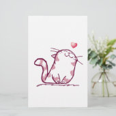 Kitty Liebe Briefpapier (Stehend Vorderseite)