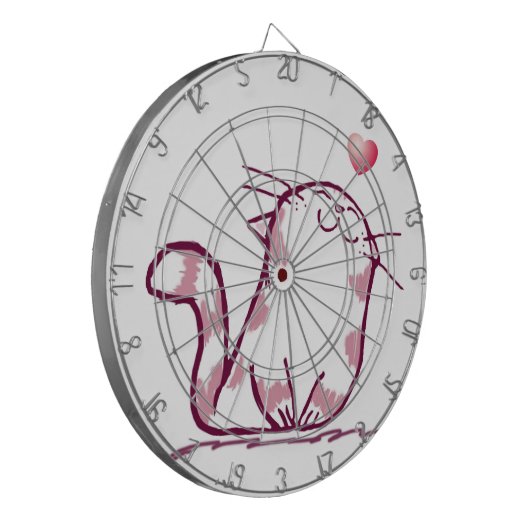 Kitty Liebe Dartscheibe (Vorderseite Links)