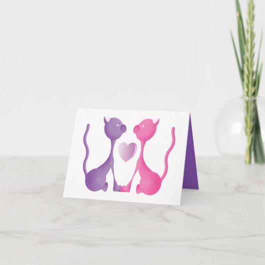 Kitty Liebe Feiertagskarte (Vorderseite)