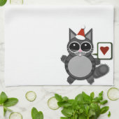 Kitty-Liebe für die Feiertage! Handtuch (Gefaltet)