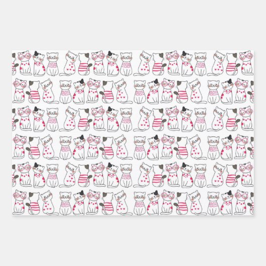 Kitty Liebe Geschenkpapier Set (Vorderseite)