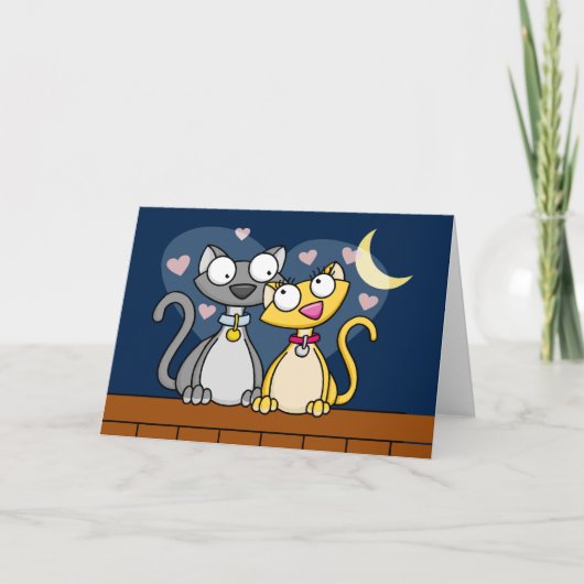 Kitty Liebe Grußkarte Karte (Vorderseite)