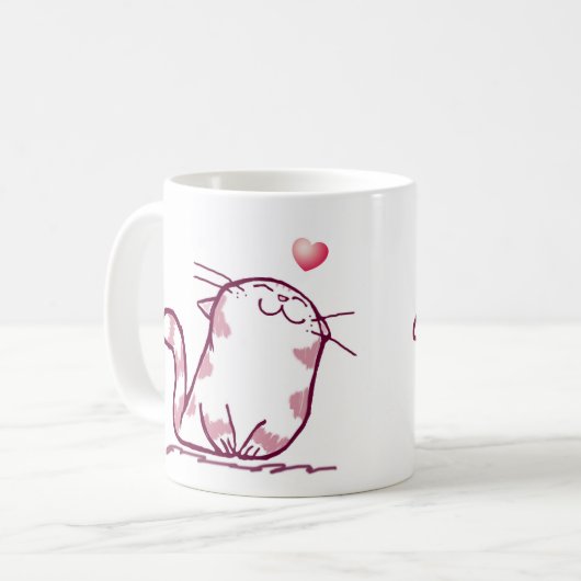 Kitty Liebe Kaffeetasse (Vorderseite Links)
