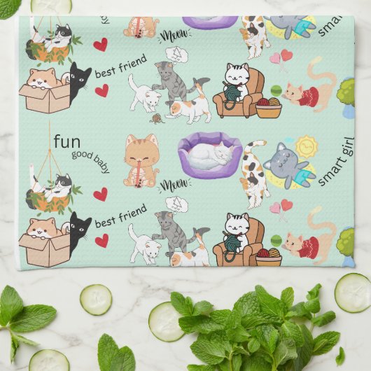Kitty Liebe Küchentücher (Gefaltet)