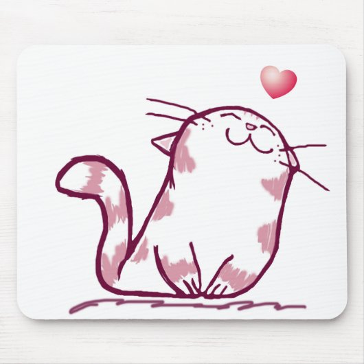 Kitty Liebe Mousepad (Vorne)