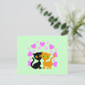 Kitty Liebe Postkarte (Stehend Vorderseite)