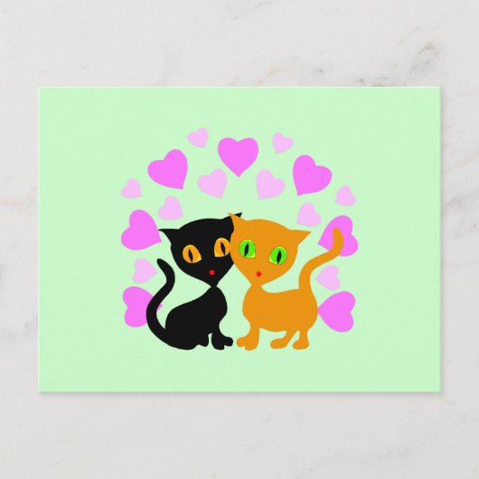 Kitty Liebe Postkarte (Vorderseite)