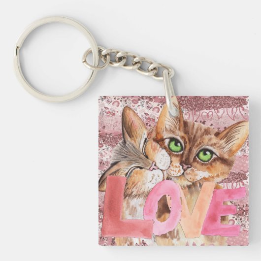 Kitty Liebe Schlüsselanhänger (Vorderseite)