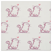 Kitty Liebe Stoff (Muster)