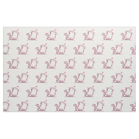 Kitty Liebe Stoff (Fat Quarter (45,7 x 55,9 cm))