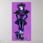 Kitty Lila Gothic Viktorianisch Angel Poster (Vorne)
