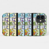 Kitty Lineup-farbige Katzen Case-Mate iPhone Hülle (Rückseite (Horizontal))