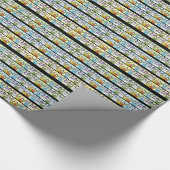 Kitty Lineup-farbige Katzen Geschenkpapier (Ecke)