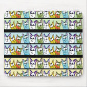 Kitty Lineup-farbige Katzen Mousepad (Vorne)