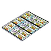 Kitty Lineup-farbige Katzen Notizblock (Linke Seite)