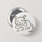 Kitty-Linie Zeichnen Button (Vorne & Hinten)