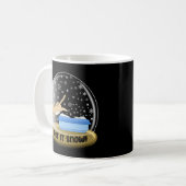 Kitty Litter Snow Globe Tasse (Vorderseite Links)
