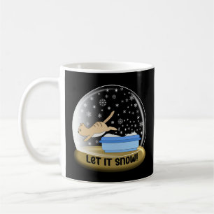 Kitty Litter Snow Globe Tasse