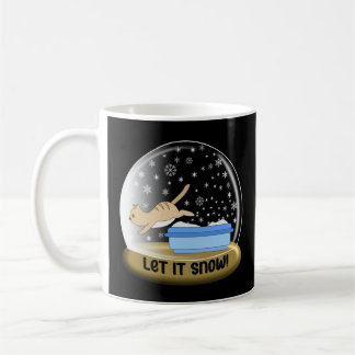 Kitty Litter Snow Globe Tasse