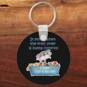 Kitty Litter Stinks Schlüsselanhänger (Vorderseite)