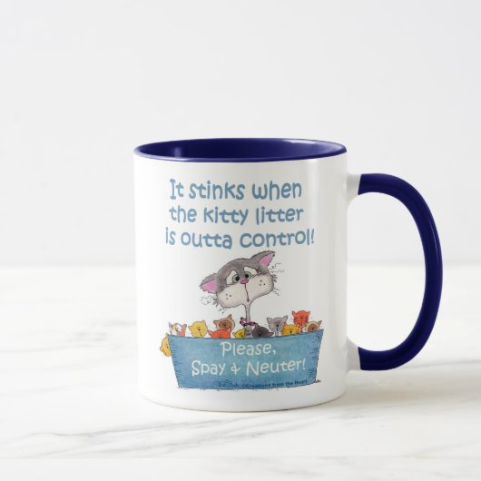 Kitty Litter Stinks Tasse (Rechts)