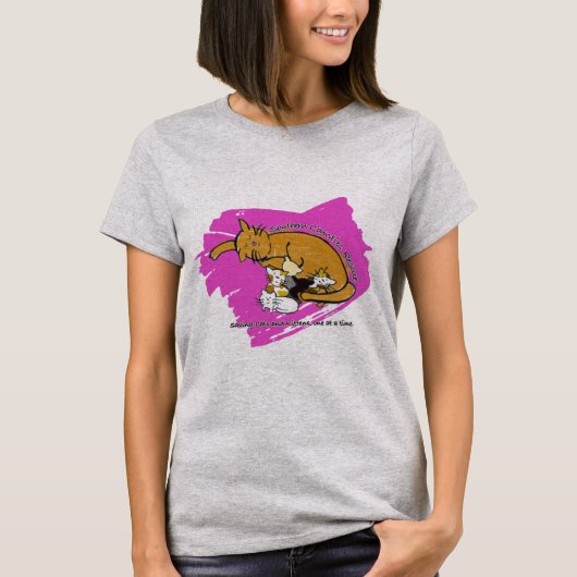 Kitty-Logo-Shirt (rosa Logo, Version 2) T-Shirt (Vorderseite)