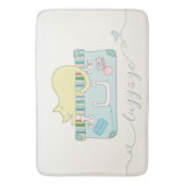 Kitty Luggage Mat Badematte (Vorderseite Vertikal)