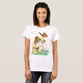 Kitty Luv und Schmetterling - T - Shirt (Vorne ganz)