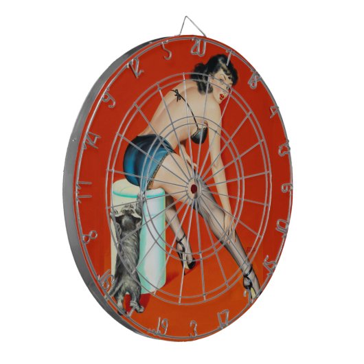 Kitty-Massen-Button oben Dartscheibe (Vorderseite Links)