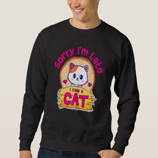 Kitty Meow Coole Katzen Eigentümer Zitat Niedliche Sweatshirt (Vorderseite)